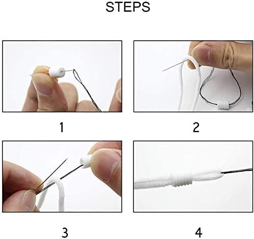Moosth Cord Locks Plastic Toggles for Drawstrings Elastic Cord Buckles Adjuster Non Slip Stopper (102)