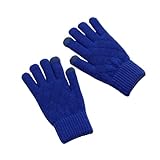 Women Men Solid Gloves Winter Textured Knitted Cold Proof Thermal Gloves Fashion Stretch Outdoor Running Glove