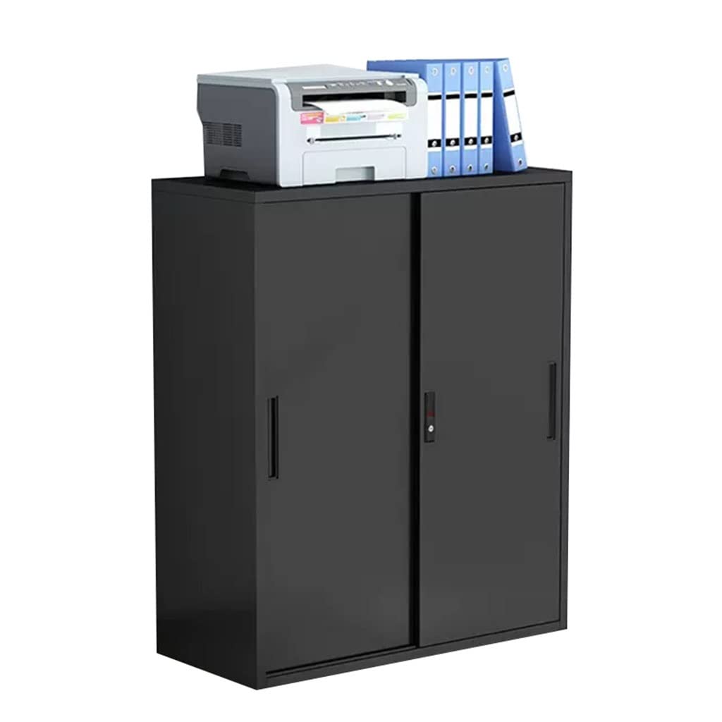 Aioneer A2 Lockable Black Steel Filing Cabinet With Strong Bearing Capacity For Home Office Use-90X40x109cm