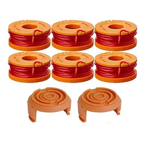 WA0004.1 Confezione da 6 bobine di filo per decespugliatore Worx da 20 V, 3 m di lunghezza e 1,65 mm...