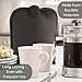 Muldale French Press Cozy Cover Insulated in Black - Coffee Pot Cover Insulator Designed to Keep your Coffee Warmer for Longer - Cafetiere Pot Cosy for Multiple Sizes