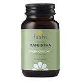 Fushi Organic Manjistha Capsules, 60 Caps | Fresh-Ground Whole Food | Ayurveda Medicine | Indigenously Sourced | Ethical & Vegan | Made in the UK
