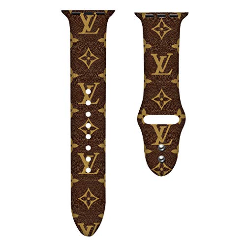 Luxury Watch Band Compatible with Apple Watch,Apple Watch Bands for Women All Series 38mm 40mm 42mm 44mm Design Hypebeast Graphics Strap (brown, 42mm)