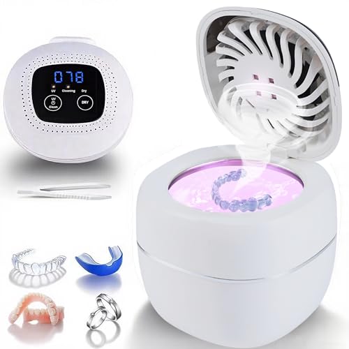 Nettoyeur de retenue à ultrasons 45 kHz et UV : parfait pour votre routine dentaire du matin