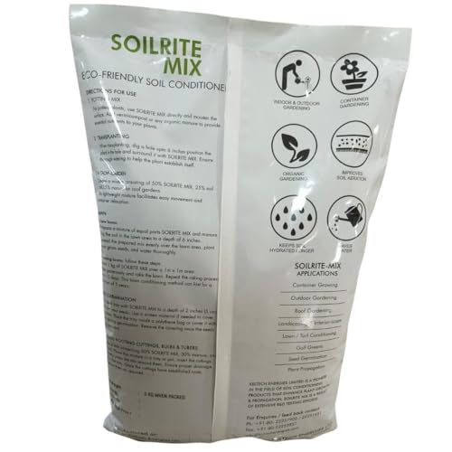 Image of Keltech Soilrite Mix with Peat, Perlite, Vermiculite, Eco-Friendly, Soilless Potting Mix for All Types of Plants - 5Kg