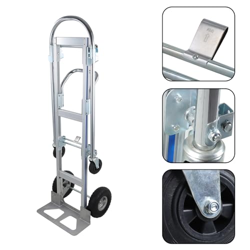 Carretilla plegable de aluminio heavy duty 2-en-1 1000 lbs miniatura 5