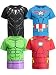 Marvel Avengers Boys 4 Pack T-Shirts Black Panther Hulk Iron Man Captain America 5T