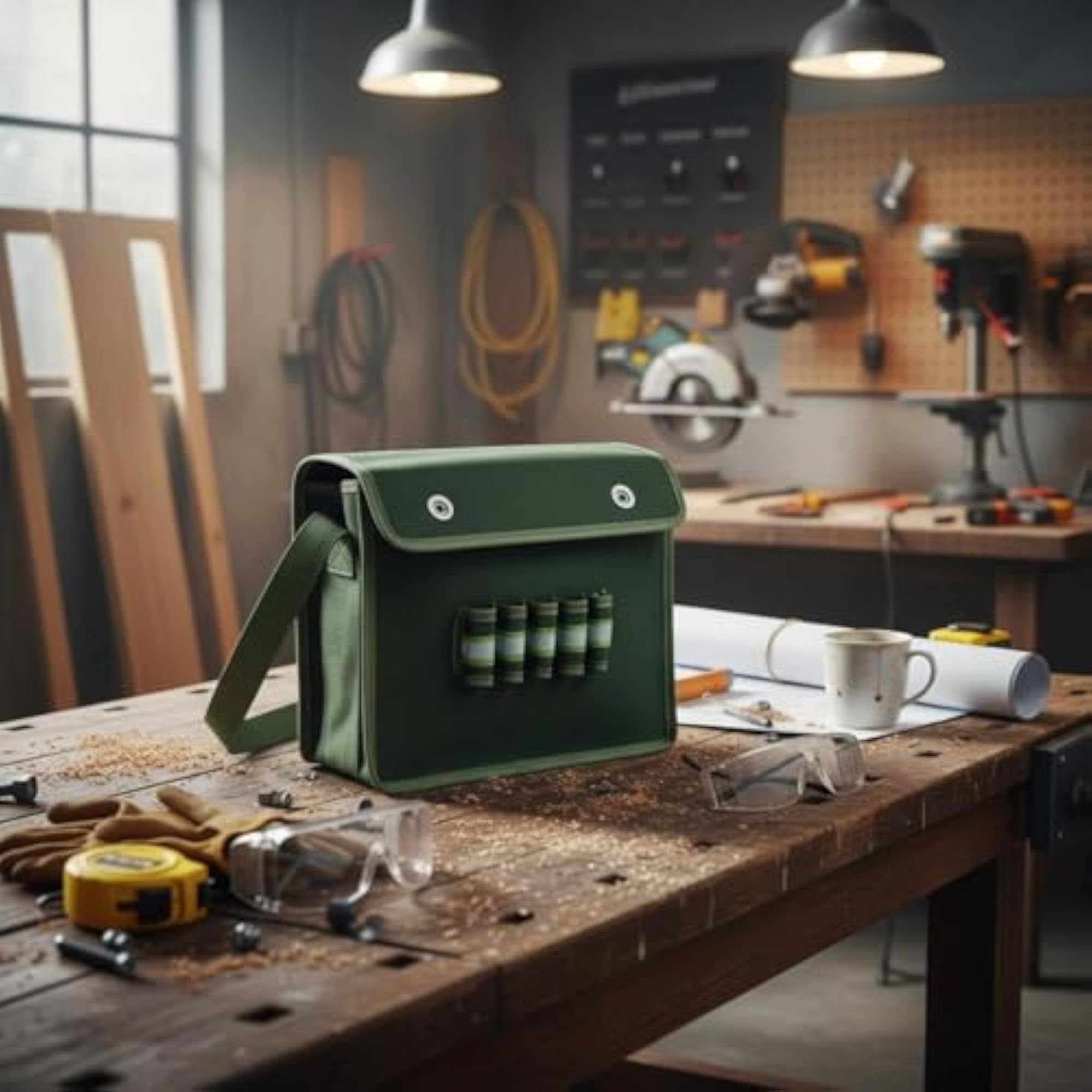 Canvas Tool Bag for Electricians, Large Capacity