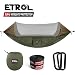 ETROL Upgraded 2 in 1 Large Camping Hammock with Net, Pop-Up Lightweight Portable Hanging Hammocks with Tree Straps, Swing Sleeping Hammock with Net for Outdoor, Hiking, Backpacking
