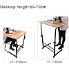 Reakoo Adjustable Height Desk Table Workstation 60 * 40cm, Portable ...