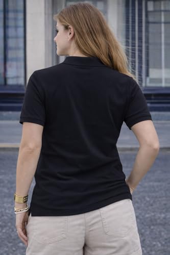 Image of Mack Jonney Women's Cotton Polo T-Shirt|Solid Regular Fit|Half Sleeve Collar T-Shirt for Casual Wear-MJ-32