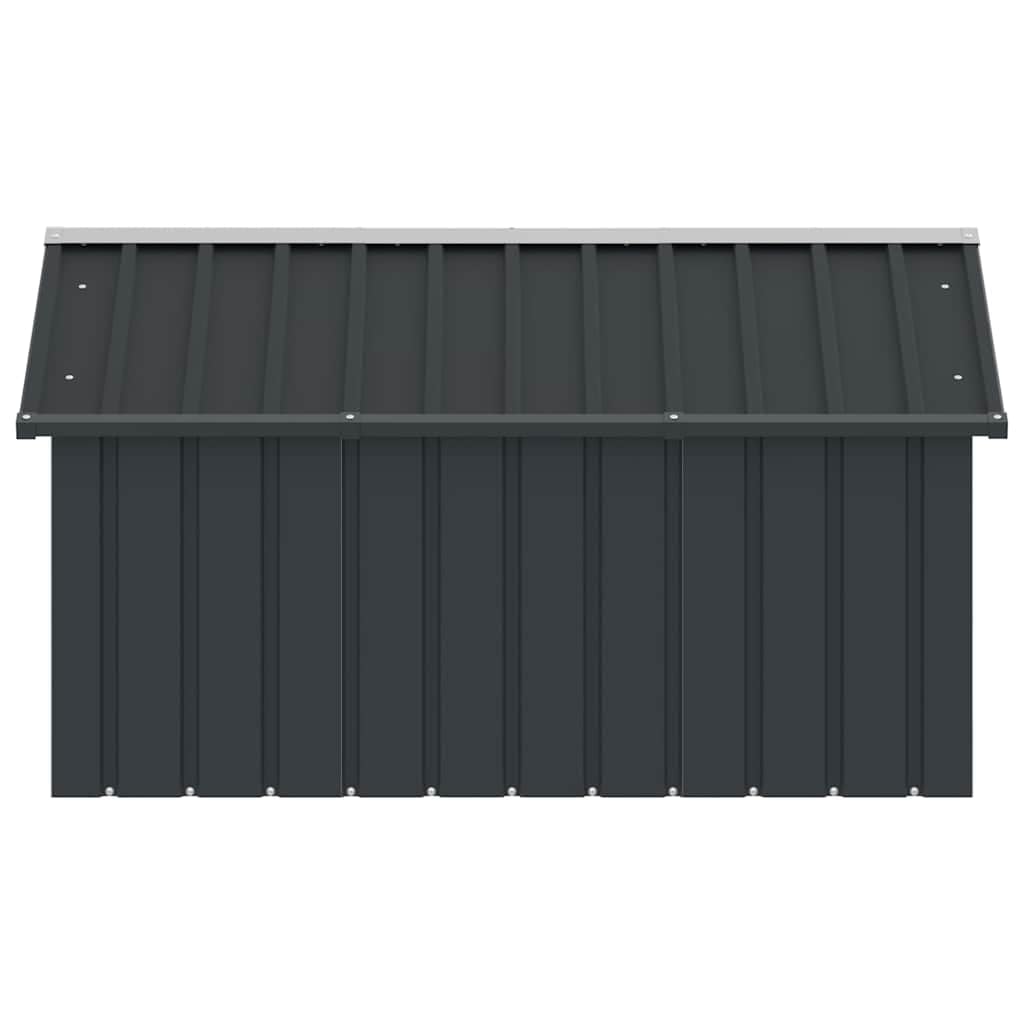 vidaXL Casetta per Cani Antracite 116,5x153x81,5 cm Acciaio Zincato