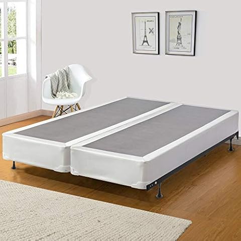 Spinal Solution 8-Inch Split Wood Traditional Box Spring/Foundation for Mattress, Queen, 10 Cover