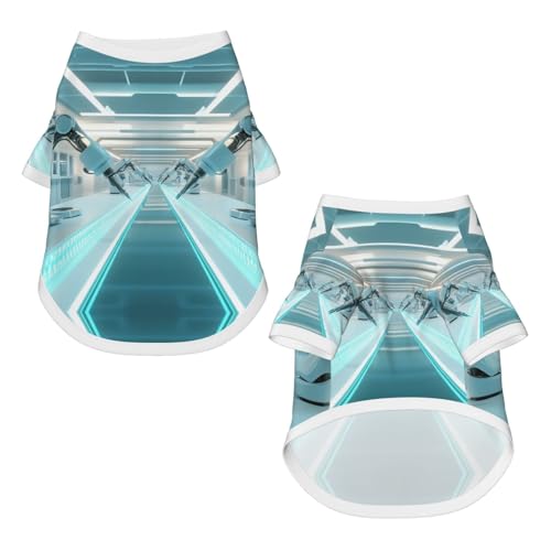 T-shirt pour chien de qualité supérieure en pur coton doux et extensible Roboflux - 4
