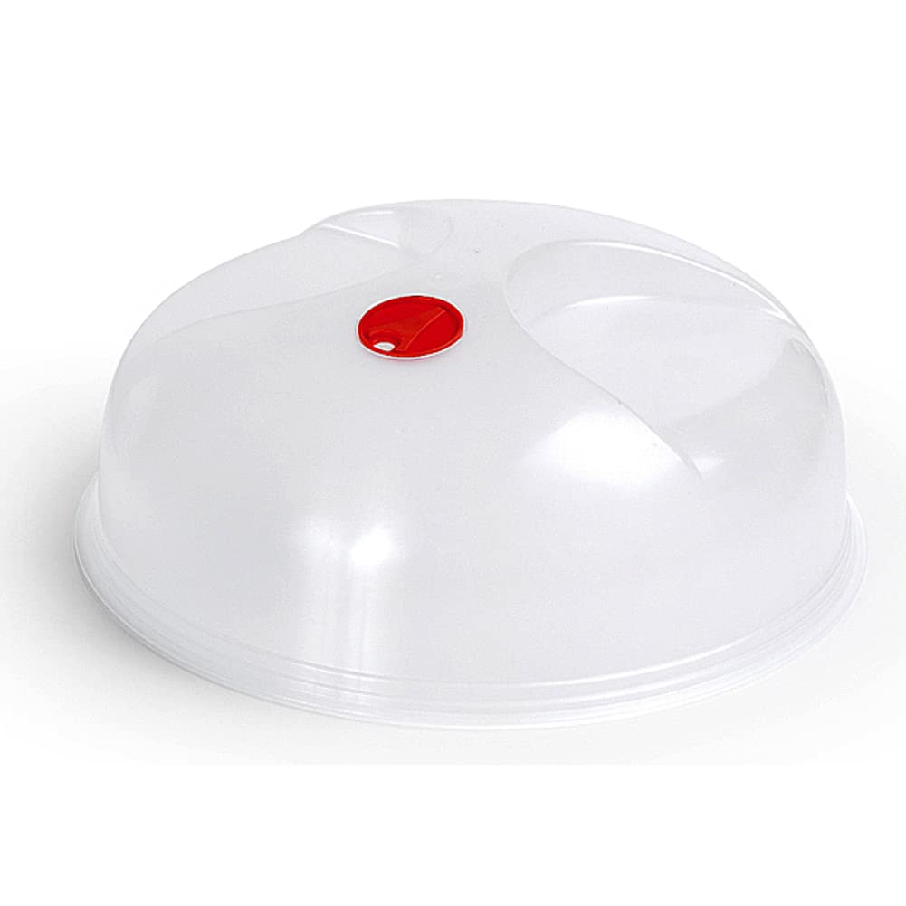 meberg Tapa antisalpicaduras para microondas, 29 cm, sin BPA, transparente, apta para lavavajillas, apta para microondas estándar