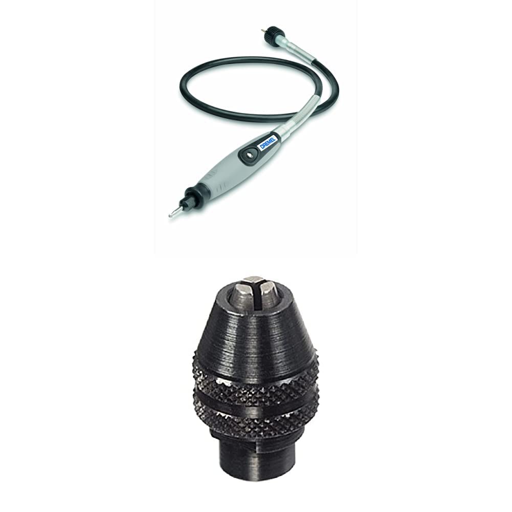 Dremel 225 Narzędzie Wielofunkcyjne, Szary, ‎10 x 10 x 30 cm; 300 g & Dremel 4486 uchwyt uniwersalny 0,8-3,2 mm
