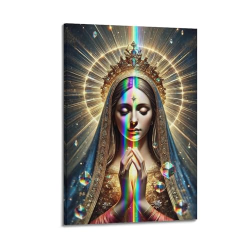 Poster Vierge Marie en prière pour créer un coin de sérénité dans votre chambre