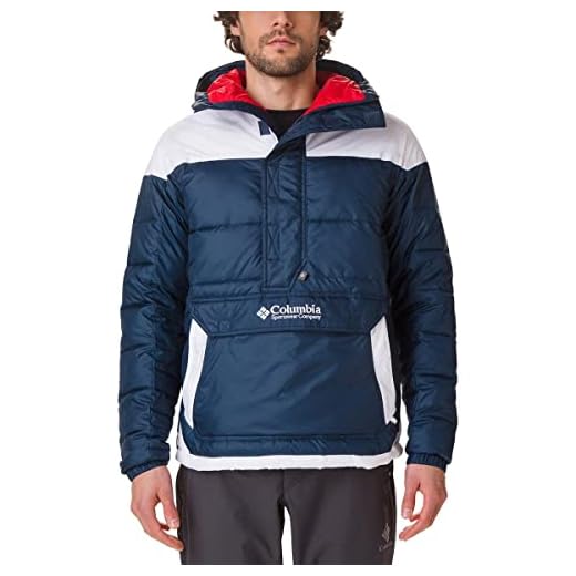 Columbia Lodge Chaqueta, Hombre, Azul (Collegiate Navy/White), XXL