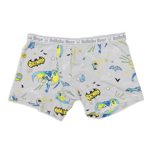 Bellabu Bear Batman Soft Rayon from Bamboo Boy's Boxer Brief 3-Pack, Tagless and Breathable3