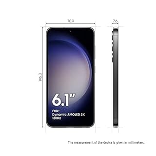 Samsung Galaxy S23 5G 256GB, Black Dual Sim (Single sim+ e-sim) - Unlocked (Renewed)