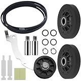 Sikawai Upgraded 4-in-1 Dryer Rebuild Kit Compatible with Spe-ed Qu-een 1992 & Newer Dryer - Restores Performance with RB170002 Rollers & D516792 Idler Pulley & D511255P Belt & RB170003 Drum Glides