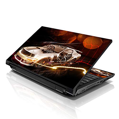 Image of LSS 17 17.3 Inches Laptop Notebook Skin Sticker with 2 Wrist Pads - Reusable Cover Protector Vinyl Sticker Cover Decal Fits 17 inch - 19 inch HP Asus Acer Samsung - Ford Mustang Pattern