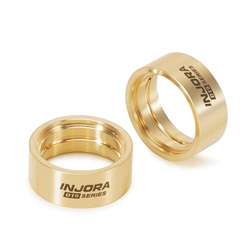 INJORA 10.1g Brass Inner Clamp Rings for INJORA 0.7" D19 Wheels (2PCS)