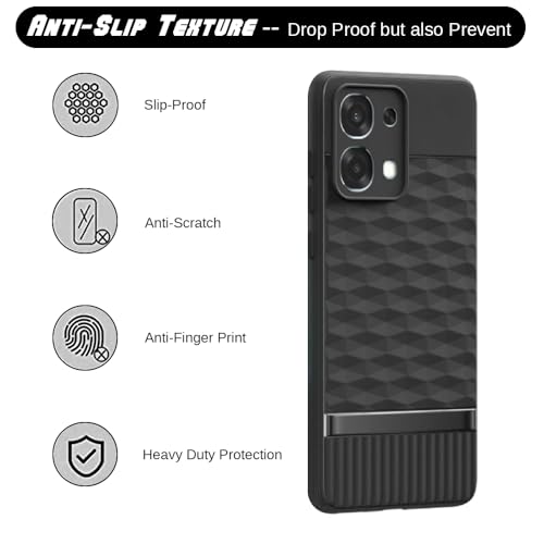 Image of Shockproof Case for Oppo F31 5G | Full Camera Protection | TPU Flexible Back Cover for Oppo F31 5G (Matte Black)