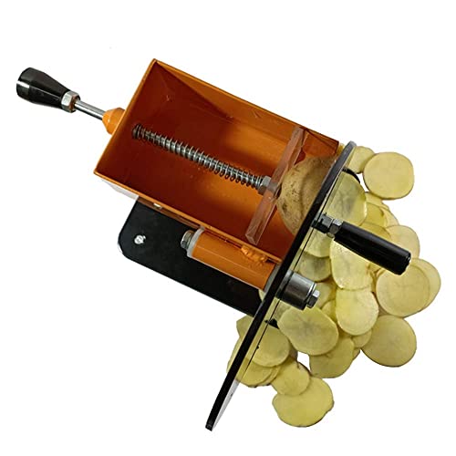 Image of Qcen Iron & Stainless Steel Potato Chips Maker & Veggies & Fruit Slicer /chippers Machine, Multicolour (Pack of 1)