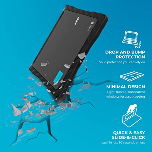 Carcasa Acer Chromebook 311 C721 Gumdrop DropTech de dos piezas resistente a caídas 3