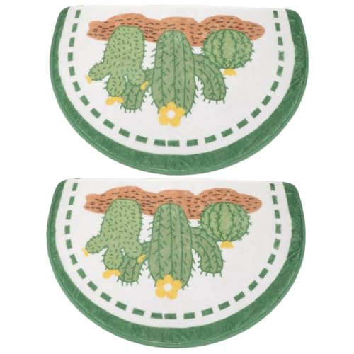 Toyvian 2 Piezas Alfombra Antideslizante Estera Absorbente de Agua Preciosas alfombras de baño felpudos Interiores para Puerta de Entrada Alfombra de Puerta Poliéster