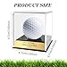 Custom Golf Hole-in-One Display Case, Acrylic Golf Ball Display Case, Custom Engraved Plaque, Commemorate Your Hole in One Shot (Sapphire Blue)