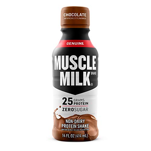 Muscle Milk Genuine Protein Shake, Chocolate, 25g Protein, 14 FL OZ, 12 Count