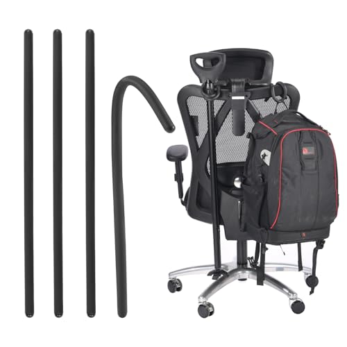 4 Pack Bendable Cane Holder - Cane Holder with Fixation Grabber Hook Attachments for Walker Rollator Mobility Scooter Wheelchair - Accessory to Hang & Hold Items Within Reach