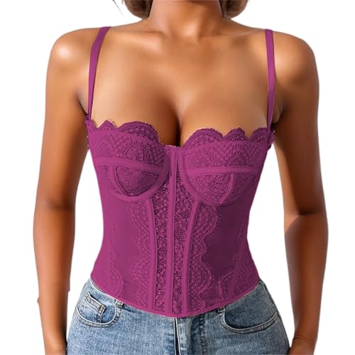Bustier corset femme en dentelle fine pour un galbe haut de gamme