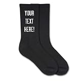 sockprints Custom Socks for Women - Customize Socks with Your Text, Name. Custom Printed Personalize
