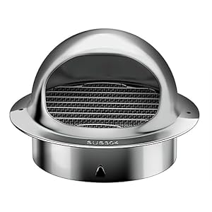 ZoRHac Edelstahl 304 Bullnose Außenentlüftung