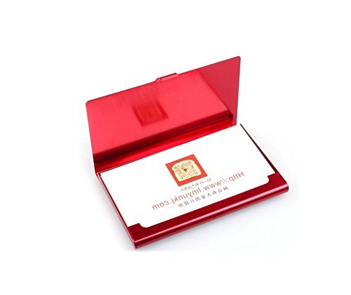 Preisvergleich Produktbild Schutzhülle / Etui für Visitenkarten, Aluminium, silberfarben