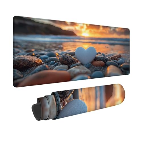 Tapis de souris XXL blanc original idée cadeau originale pour setup gamer et bureau PC