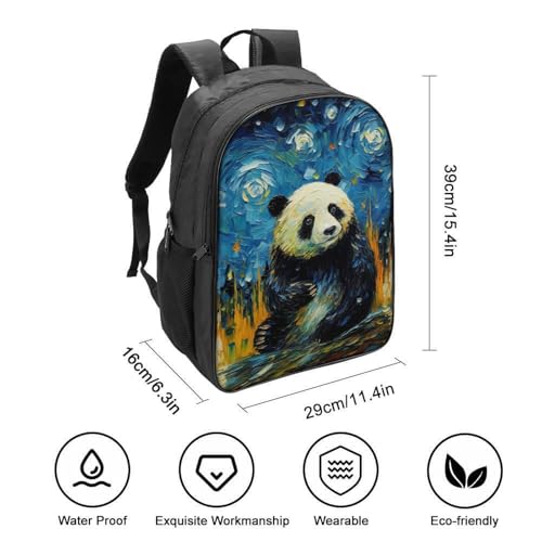 Mochila escolar de niña para el colegio y excursiones con diseño de panda 2