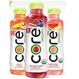 Core Perfectly Organic Fruit Infused Beverage 18 oz Bottle Variety (Pack of 12)