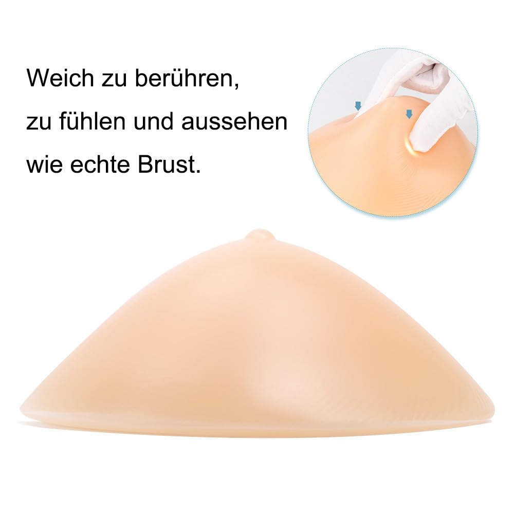 Silikon Brustformen Falsche Brüste Dreieck konkav brustprothesen Crossdresser Transgender Mastektomie Gefälschte Brüste, C Cup 800g/Paar