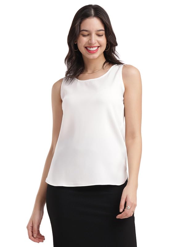 FableStreet Women Boat Neck Sleeveless Casual Top I Lightweight Fabric for Casual-picture-26