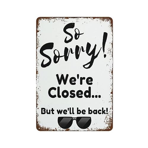 Sorry We're Closed Signs Retail We Closed Signs Restaurant We're Closed Signs Commercial �E�H�[���A�[�g �z�[���f�R���[�V���� �L�b�`���|�X�^�[ �J�t�F�o�[ �T�C�� �E