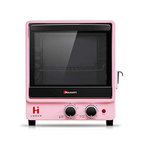 Mini-Konvektionsöfen mit Dampfemail-Liner, 12-l-Dampfofen, Kleiner Toaster mit aluminisiertem Liner, Easy Bake-Ofen für Kinder, Pizzaofen Pink