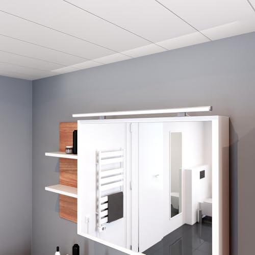 Lampe de miroir LED 100cm chrome IP44 pour salle de bain moderne - 6