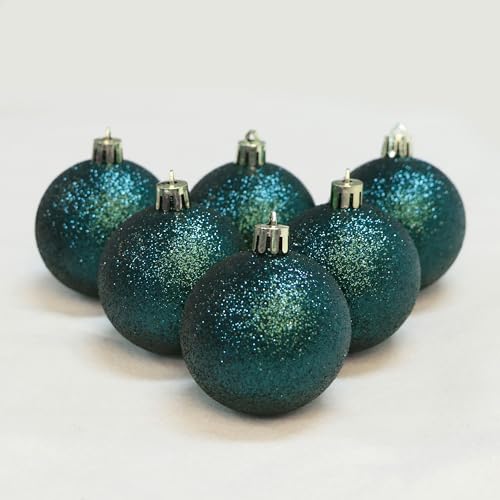 YYCRAFT Glitter Dark Teal Shatterproof Christmas...