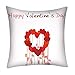 Produktbild Momoxi Kopfkissenbezug, Valentinstag Print Kissenbezug Polyester Sofa Auto Kissenbezug Home Decor