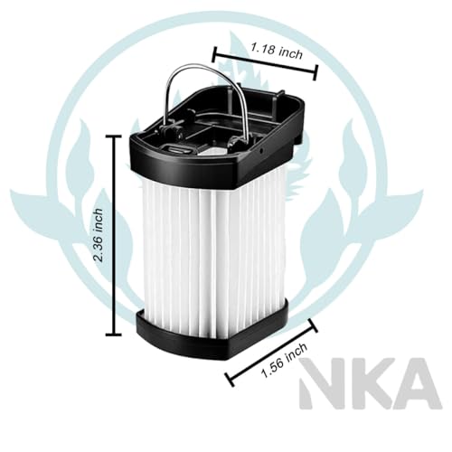 Image of NKA 8-Pack XFFWV400 HEPA Filter for Shark Wandvac Power Pet, Washable