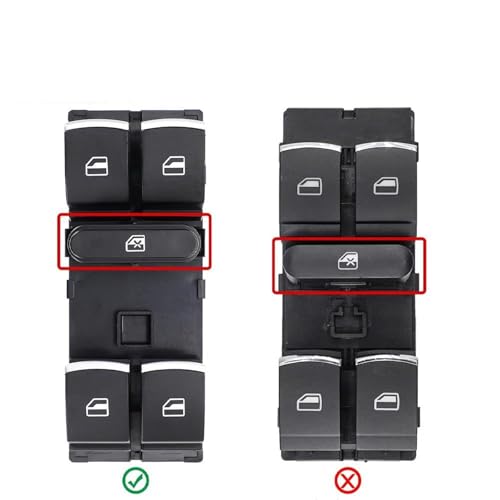 Bouton lève-vitre électrique 5ND959857 à double commande fluide pour GTI - 4
